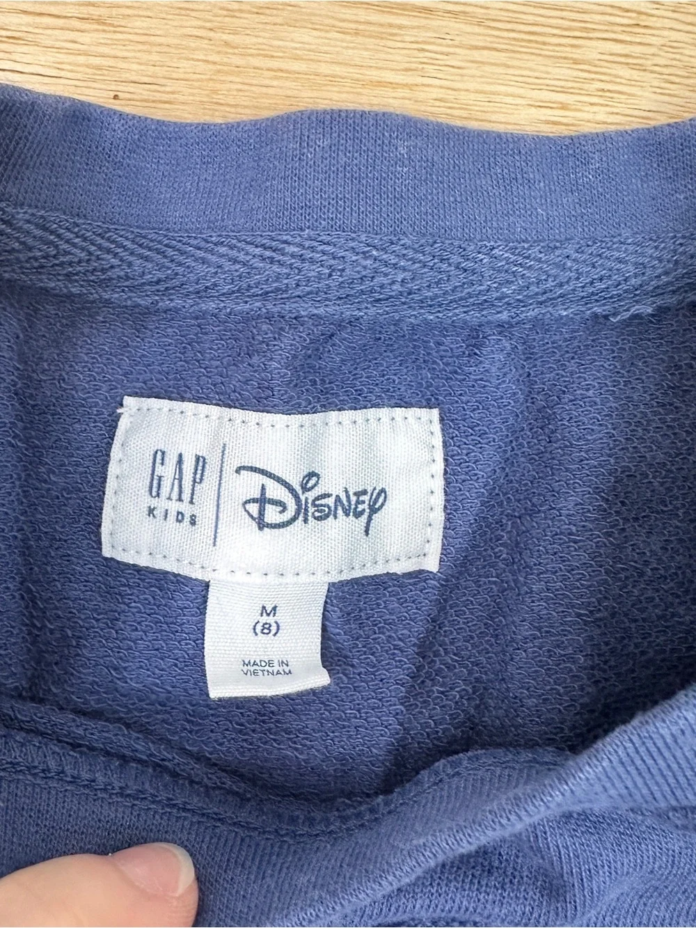 GAP Kids Blue Mickey Mouse Graphic Sweatshirt with Floral Bouquet